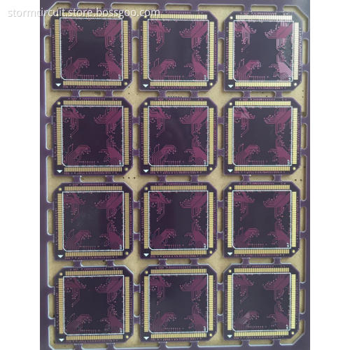 4 layer FR4 1.6mm Purple Solder ENIG PCB